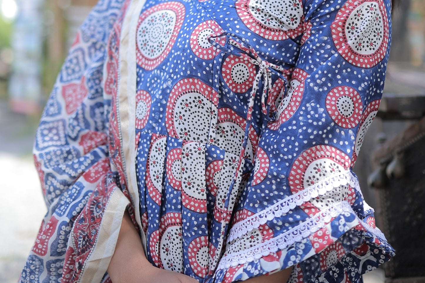FLORAL ANGRAKHA SUIT SET