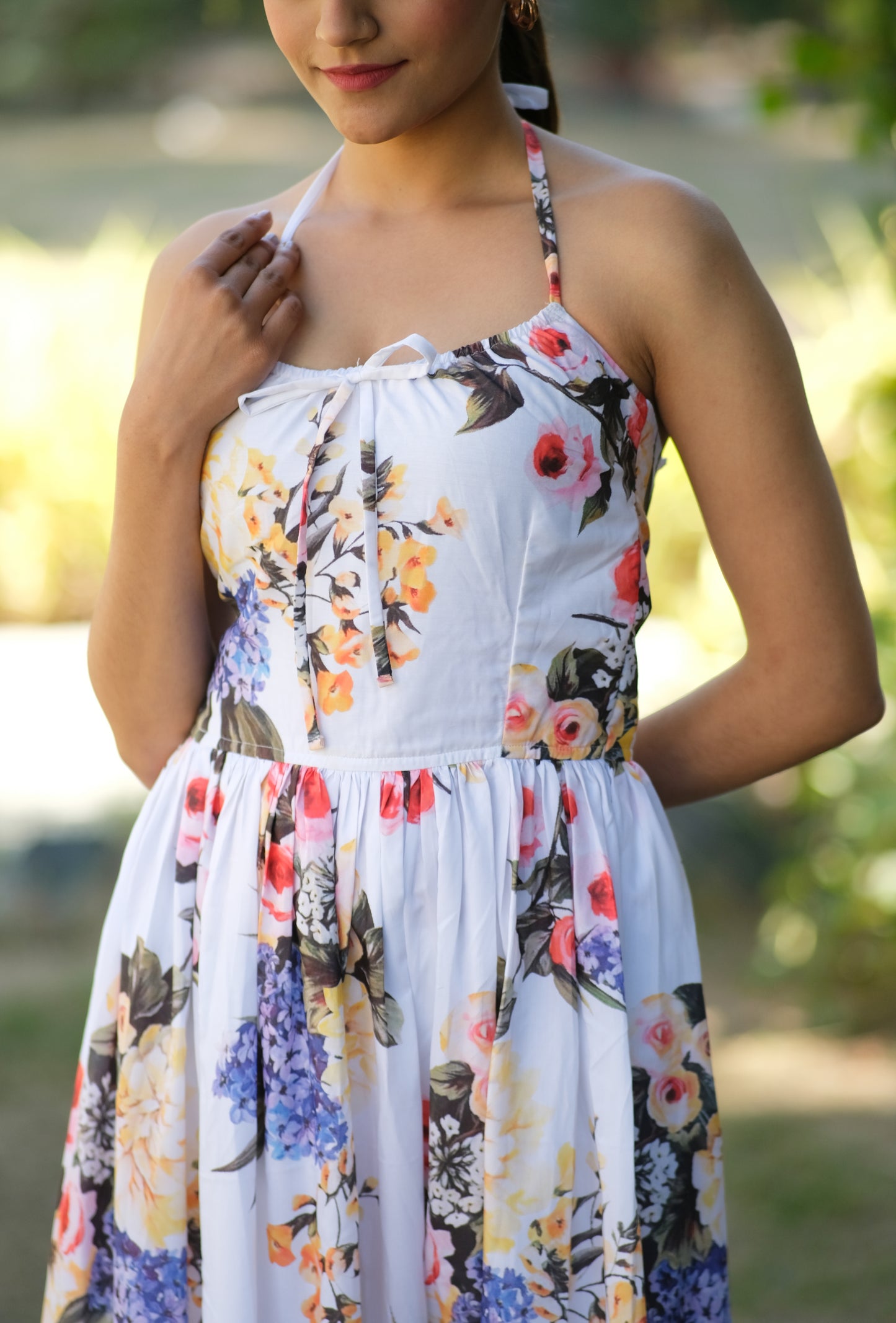 PETAL LONG DRESS