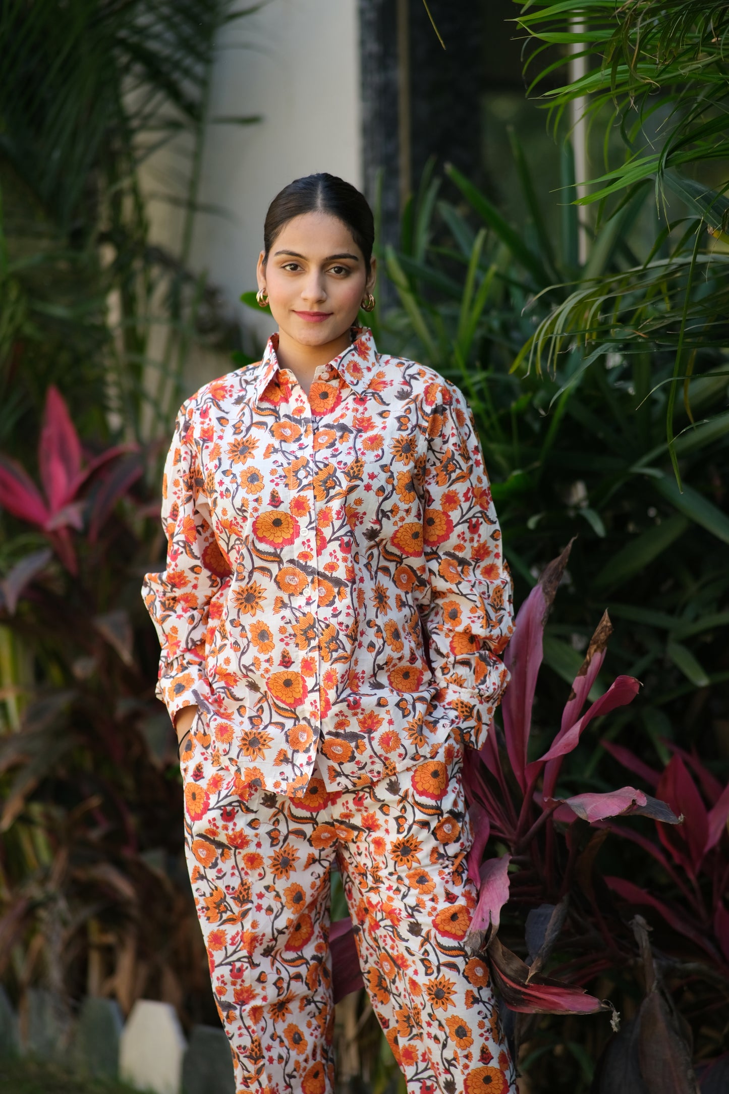 ORANGE ORCHID CO-ORD SET