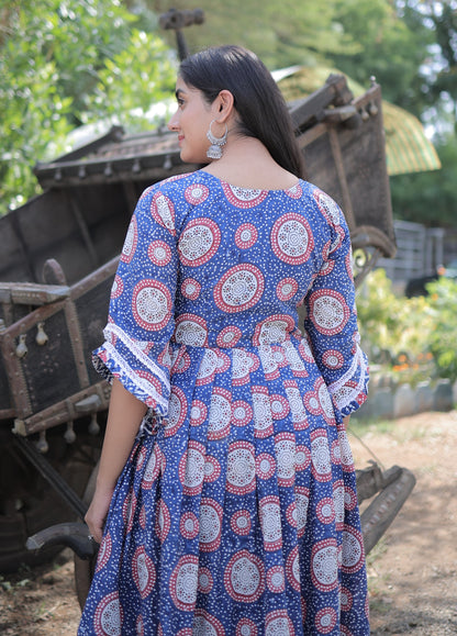 FLORAL ANGRAKHA SUIT SET