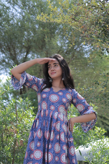 FLORAL ANGRAKHA SUIT SET
