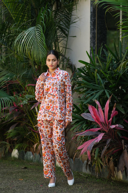 ORANGE ORCHID CO-ORD SET