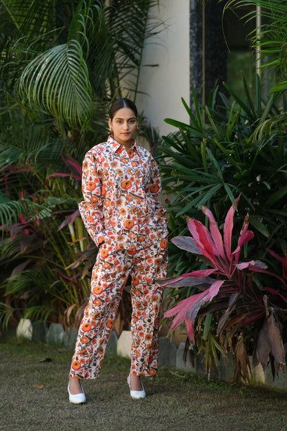 ORANGE ORCHID CO-ORD SET