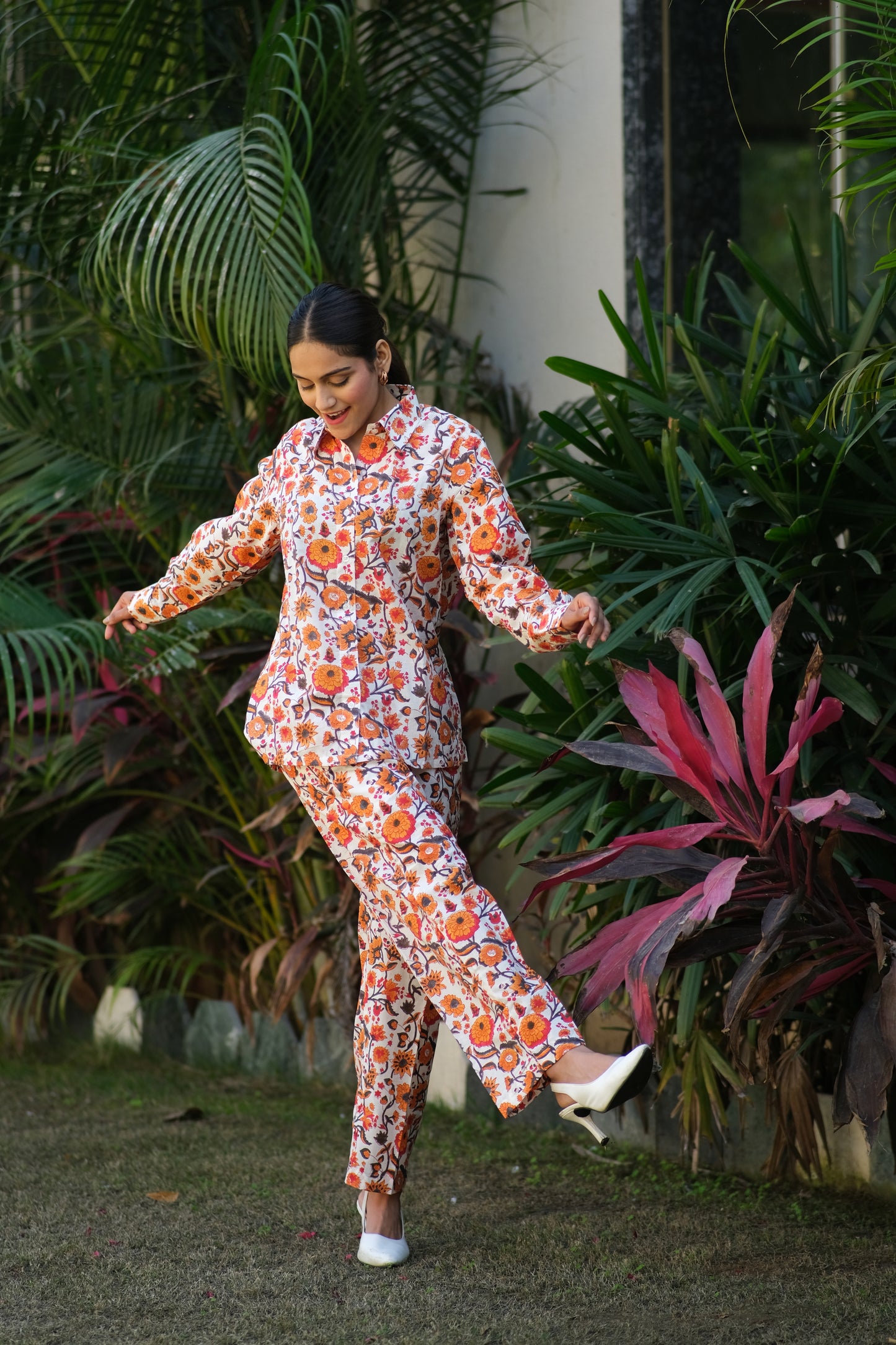 ORANGE ORCHID CO-ORD SET