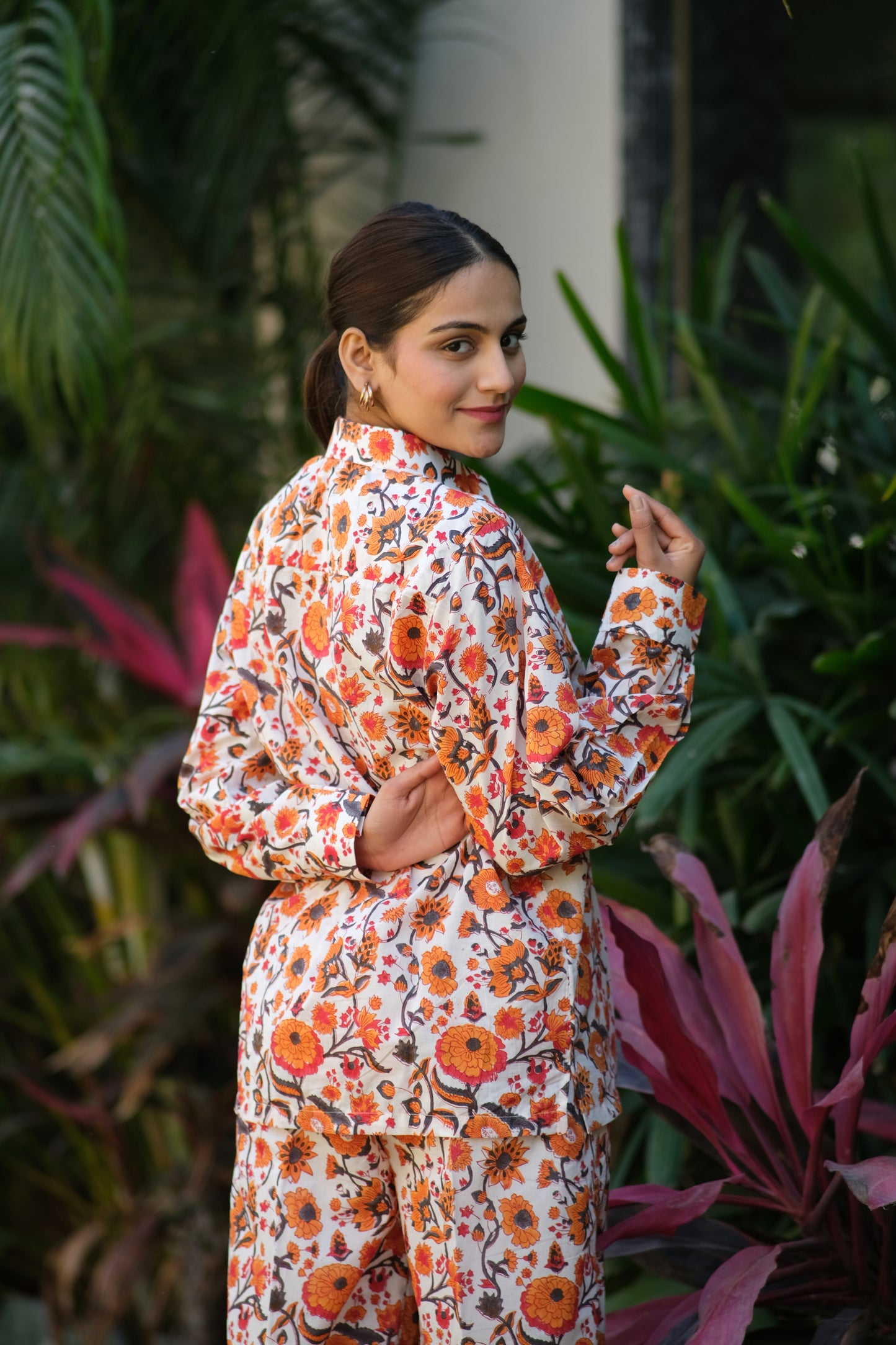 ORANGE ORCHID CO-ORD SET