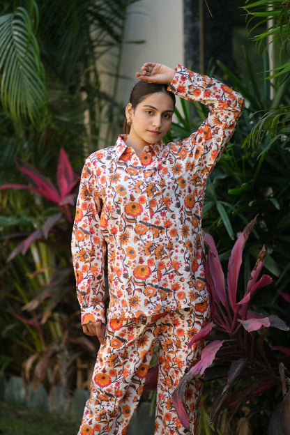 ORANGE ORCHID CO-ORD SET
