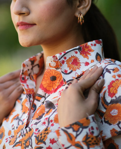 ORANGE ORCHID CO-ORD SET