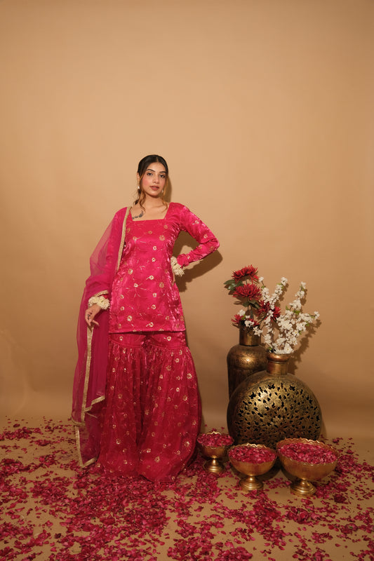 Juvrani Sharara Set