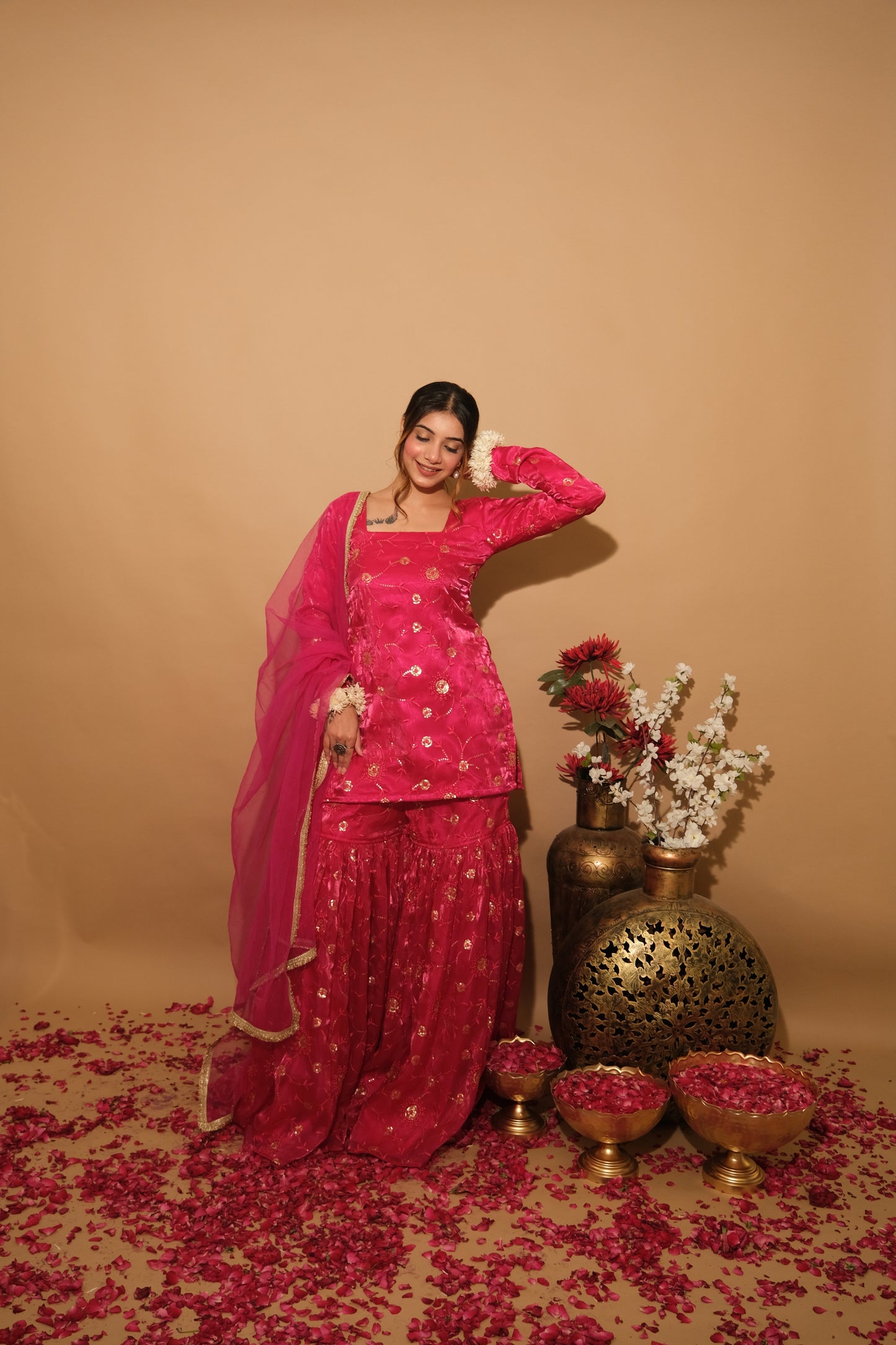 Juvrani Sharara Set